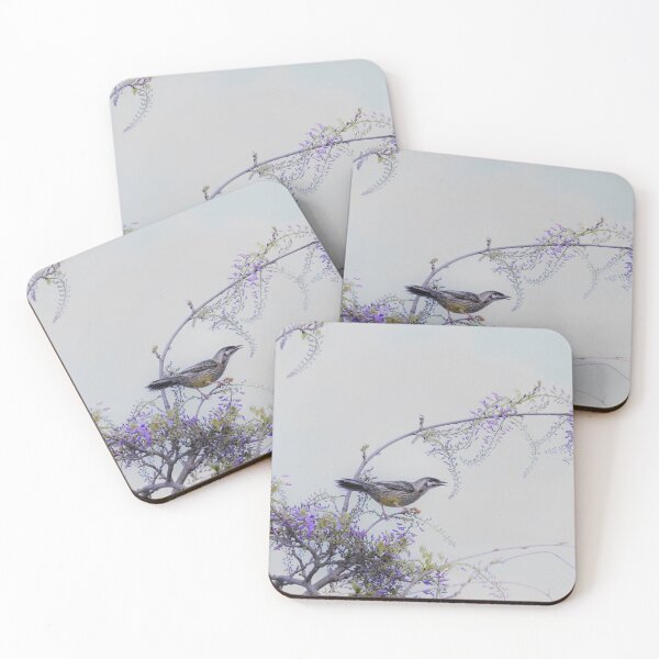 Item preview, Red Wattlebird in the Wisteria Vine designed and sold by imaginethis.