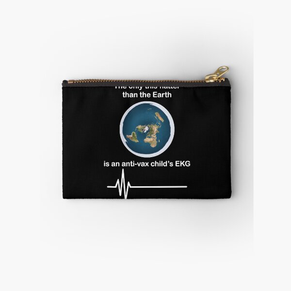 Aperçu de l'œuvre La seule chose plus plate que la Terre est l'électrocardiogramme d'un enfant Anti-Vax créée et vendue par TheLastStand.