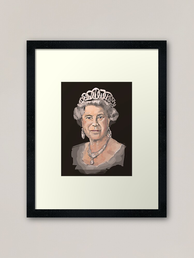 "Queen Elizabeth II" Framed Art Print for Sale by nsilcock Redbubble
