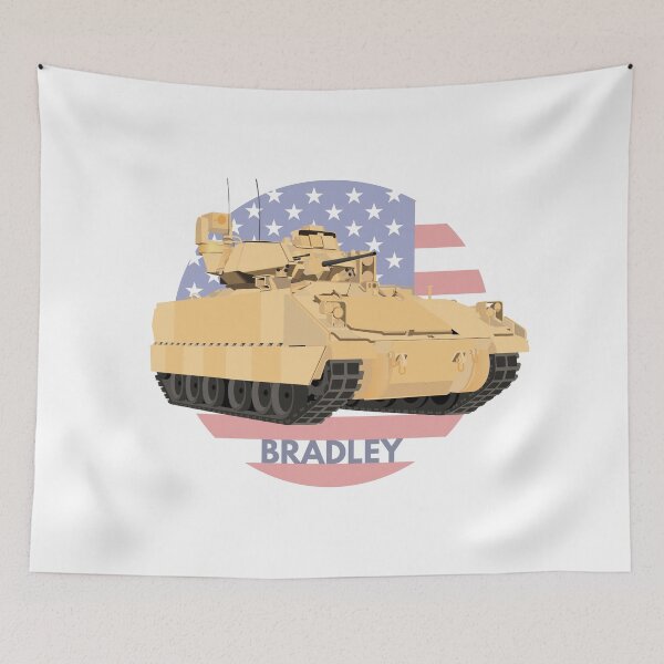 Item preview, Bradley Fighting Vehicle with American Flag designed and sold by NorseTech.