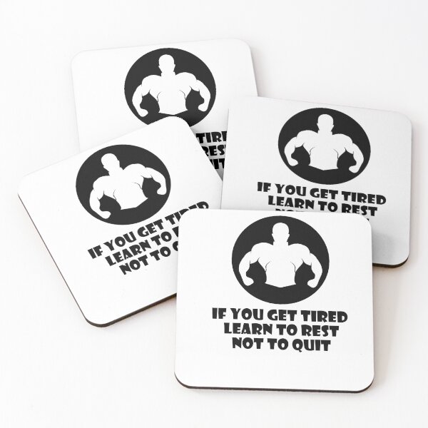 Item preview, IF YOU GET TIRED LEARN TO REST NO TO QUIT designed and sold by trainingclothes.