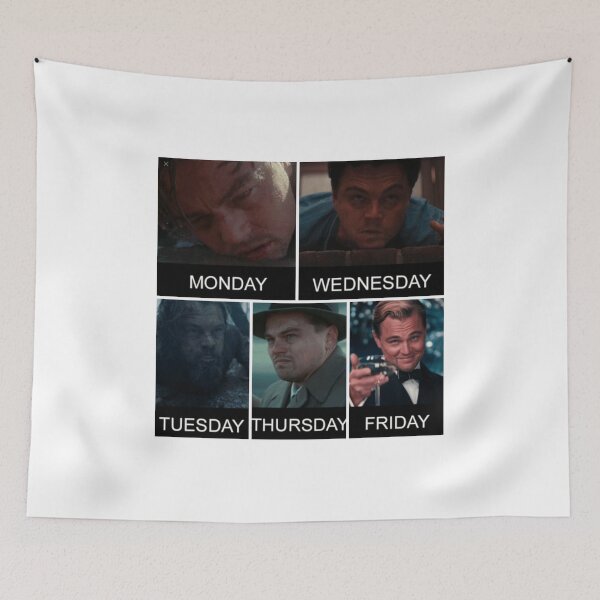 Item preview, MEME OF THE DAYS OF THE WEEK ACCORDING TO LEONARDO DICAPRIO. designed and sold by Shei86.