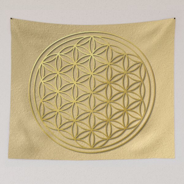 Item preview, The Flower Of Life sacred geometry mandala healing protection amulet  designed and sold by Michallandsberg.