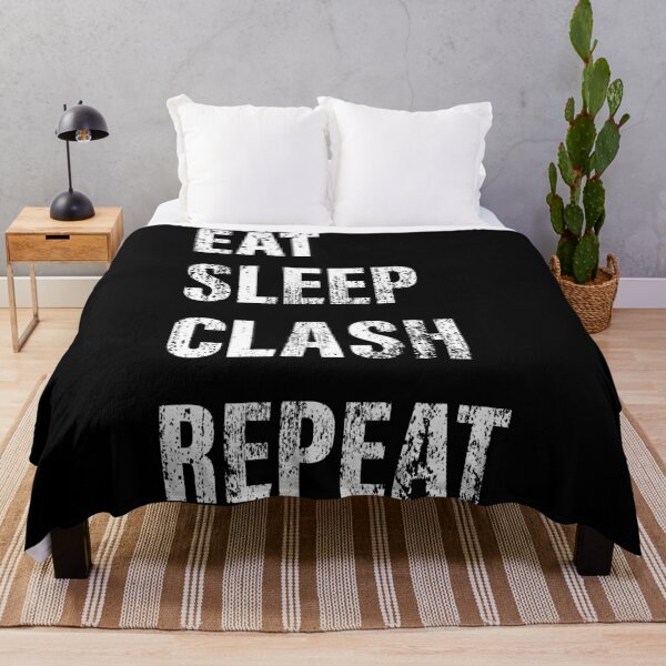 Item preview, Eat Sleep Clash Repeat Funny Gift designed and sold by derradji.