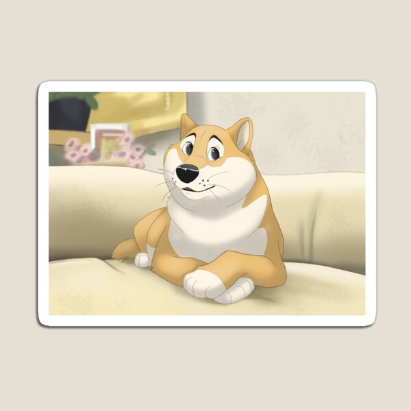 Item preview, Doge Cartoon (with background) designed and sold by Isa Bredt.