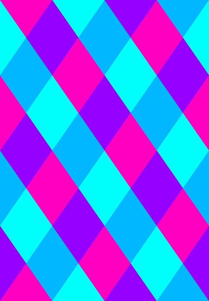 "4Colour Repeating Diamond Pattern 3" by Jesta Colton Redbubble