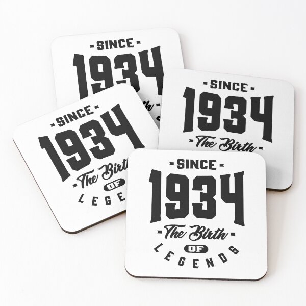 Item preview, Since 1934 The Birth Of Legends Birthday Gift designed and sold by cidolopez.