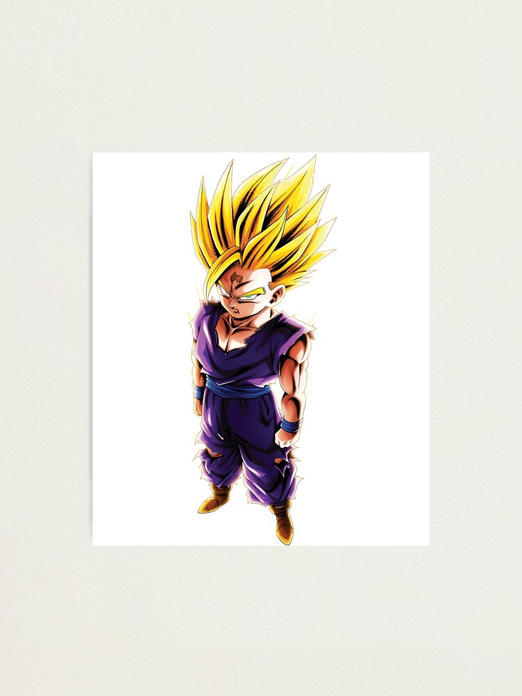 gohan from dragon ball z flying through galaxy, black