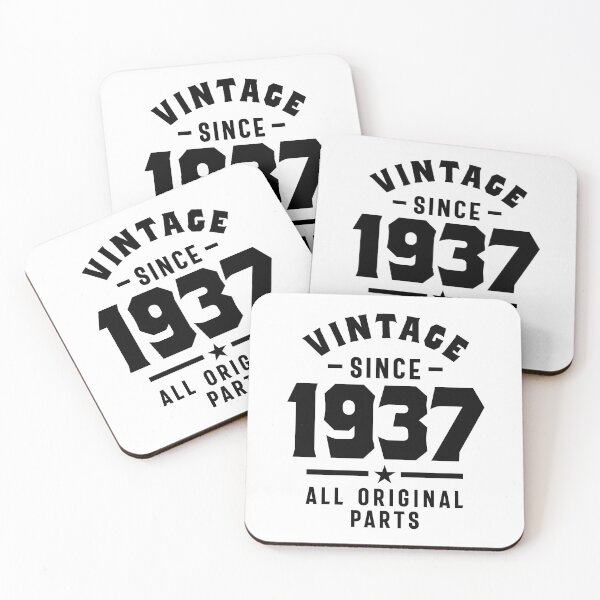Item preview, Vintage Since 1937 Birthday Gift designed and sold by cidolopez.
