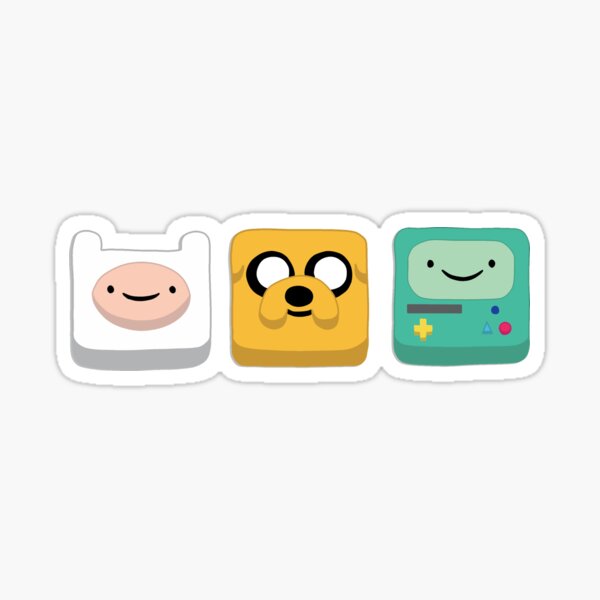 Vista previa del artículo con la obra «Jake, Finn y Bmo», diseñado y vendido por ValentinaHramov.