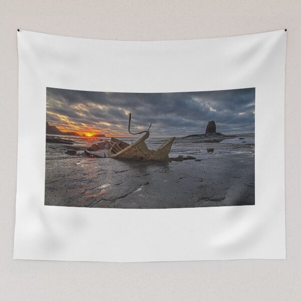 Item preview, Wreck at Sunset Saltwick Bay. designed and sold by Rob-Turner.
