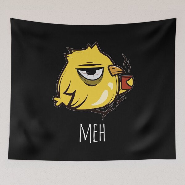 Item preview, Meh Bird Coffee Lovers Sarcasm Sarcastic Misantroph designed and sold by Basti09.
