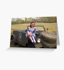 Marianne and the Kübelwagen Greeting Card