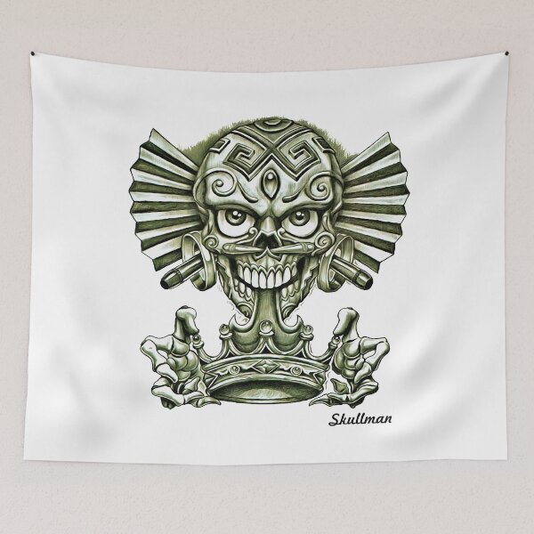 Item preview, Black and White Skull designed and sold by theSkullman.