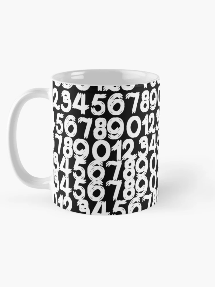 Thumbnail 5 of 6, Coffee Mug, Numbers Pattern designed and sold by Rickann.