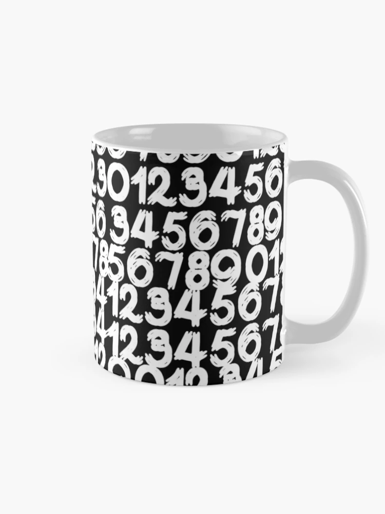 Thumbnail 3 of 6, Coffee Mug, Numbers Pattern designed and sold by Rickann.