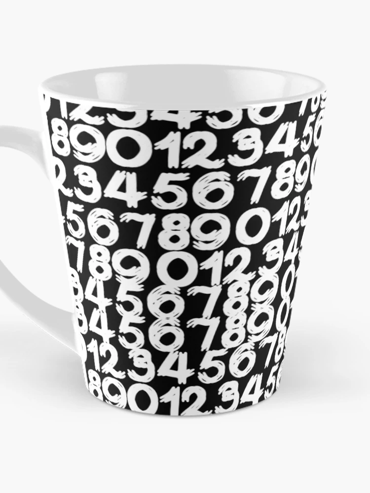 Thumbnail 3 of 4, Coffee Mug, Numbers Pattern designed and sold by Rickann.