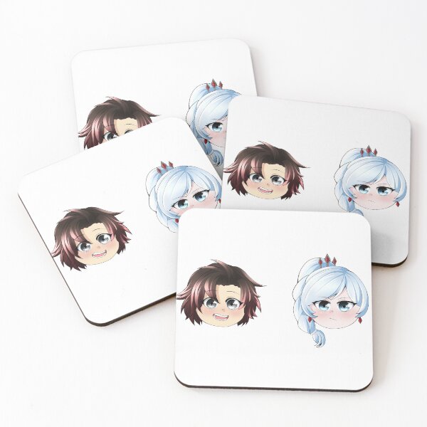 Item preview, White rose chibi heads designed and sold by wolfster-ze.