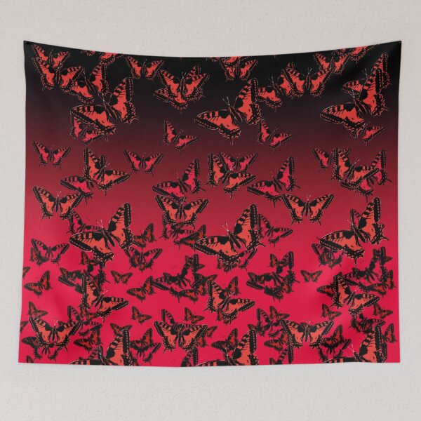 Item preview, red butterflies designed and sold by cglightNingART.