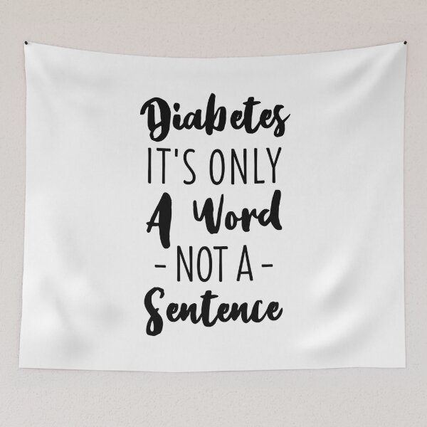Item preview, Diabetes It's Only A Word Not A Sentence designed and sold by T-shirt For You.