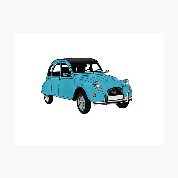 Impression Photo De 2cv Verte Par Camfi Redbubble