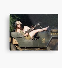 Jordan in a 1942 Ford GPW Metal Print