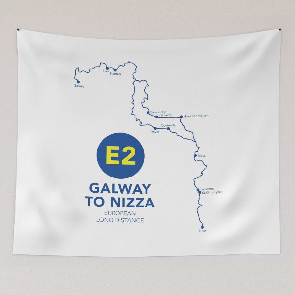 Item preview, E2 Galway to Nizza - European long distance Path designed and sold by Moritz Schwäble.