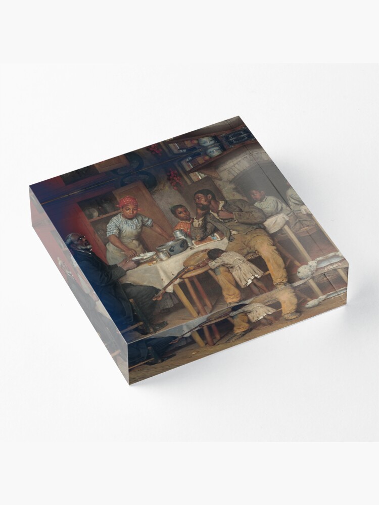 Alternate view of A Pastoral Visit Oil Painting by Richard Norris Brooke Acrylic Block