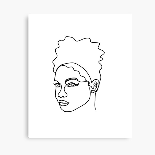 Feminine minimalist lines Canvas Print
