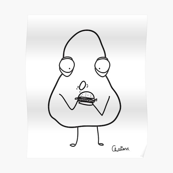 Fat kid burger Poster