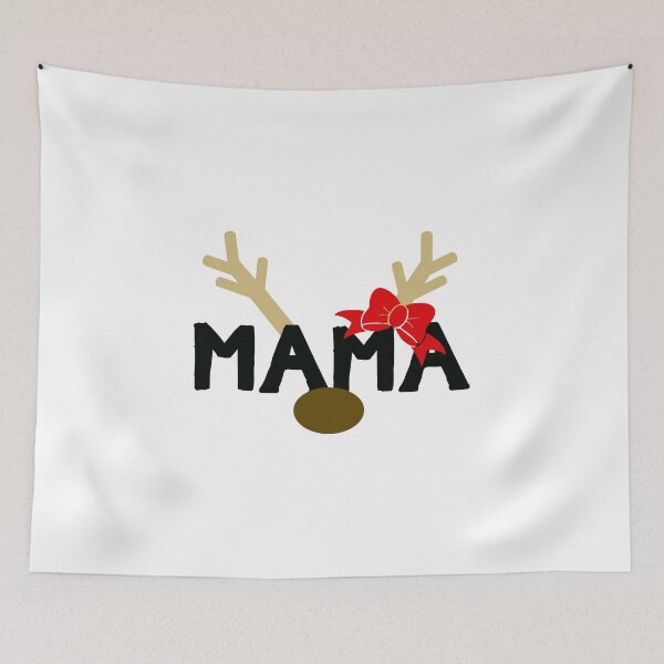 Item preview, Reindeer Mama Xmas Holiday Tee Red Matching Shirts White designed and sold by ArtikIceTees.