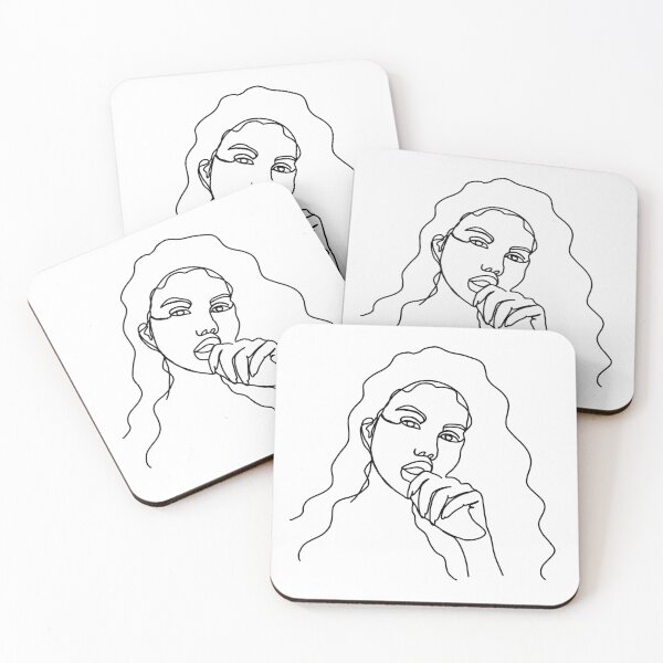Item preview, Long Hair Feminine minimalist lines designed and sold by SheaDesign.