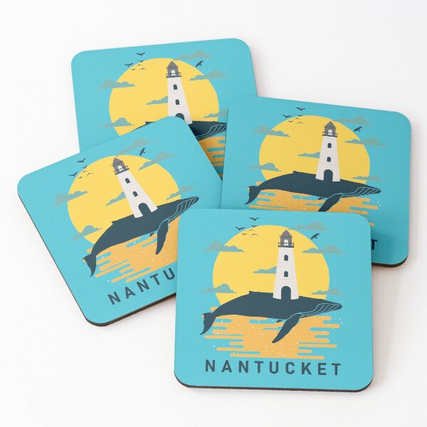 Item preview, Nantucket Great Point Lighthouse Nautical Whale Sunset designed and sold by kiwi91.