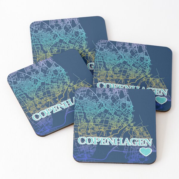 Item preview, Copenhagen, Denmark Souvenir, City Map designed and sold by sparkpress.