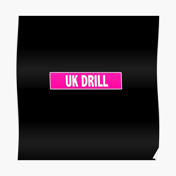Uk Drill Posters Redbubble - uk drill roblox codes