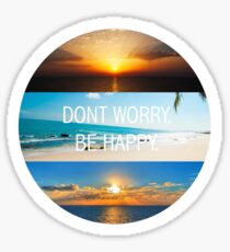 Don't worry, be happy Sticker