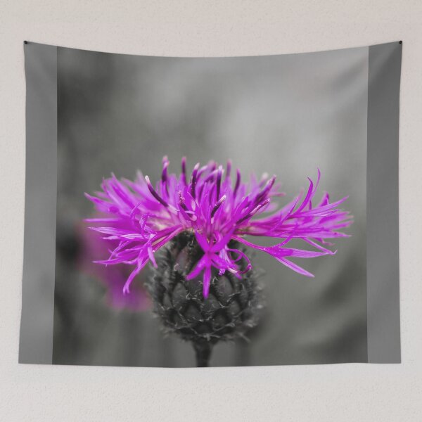 Item preview, Purple flower over black and white designed and sold by lena-maximova.