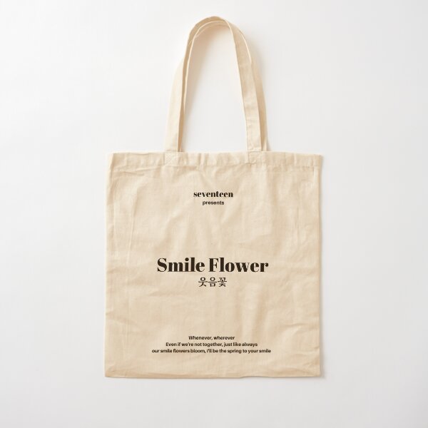 SEVENTEEN SMILE FLOWER TOTE BAG / ECO BAG Cotton Tote Bag