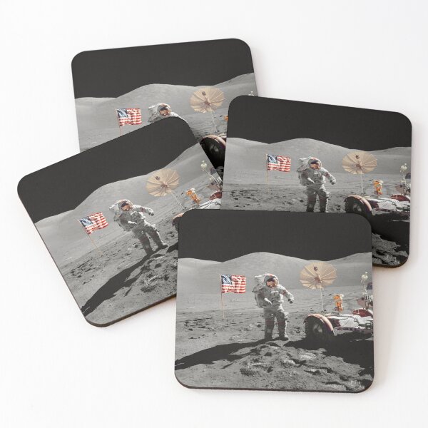 Item preview, NASA Astronaut Eugene Cernan Moon Apollo designed and sold by digitalvintage.