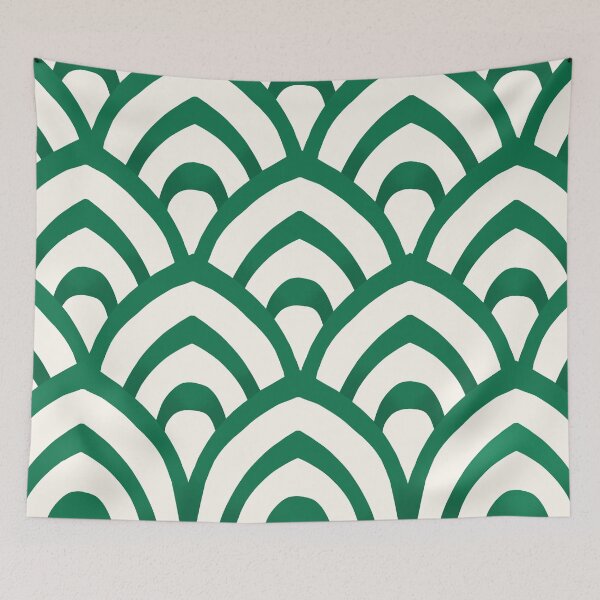 Item preview, Emerald Green and white Pattern designed and sold by trajeado14.
