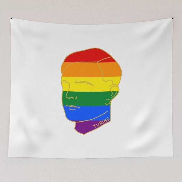 Item preview, HISTORICAL GAY ICONS - Alan Turing designed and sold by AdelinePurdy.