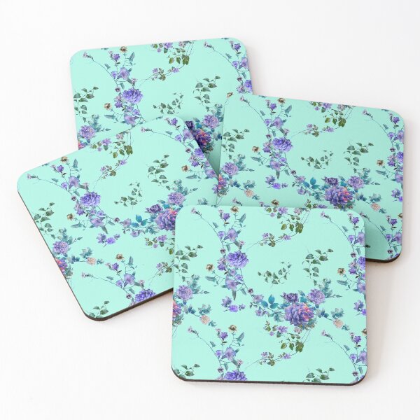 Item preview, Blues Aqua Rose Zen by Mira Tasich designed and sold by Mira Tasich.