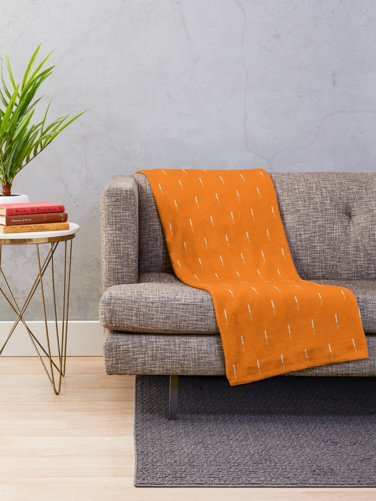 orange chanel blanket