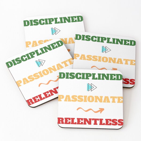 Item preview, Disciplined, Passionate, Relentless  designed and sold by Laurelbdesigns.