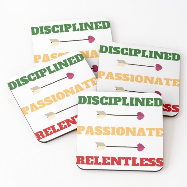 Item preview, Hearts, Be Disciplined, Passionate and Relentless designed and sold by Laurelbdesigns.