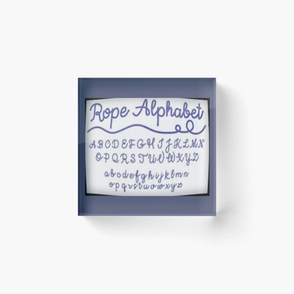 Item preview, Rope Alphabet designed and sold by MrNik.