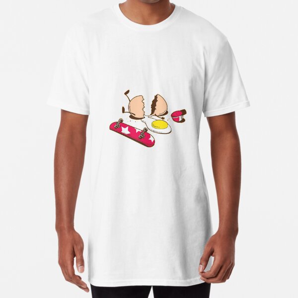 Skateboard and Egg Fall T-Shirt by Flying Mouse - The Shirt List