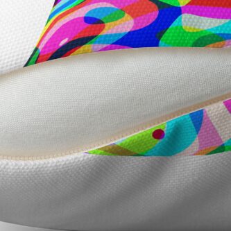 Alternate view of Multicolored stripes Throw Pillow