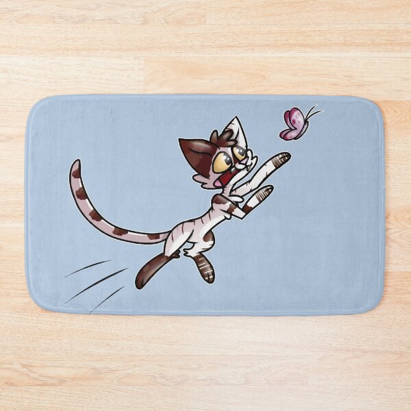 Item preview, cat chasing a butterfly designed and sold by RainbowRat3.