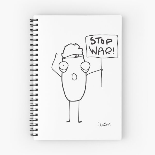 Item preview, Stop War Hippie Chillion designed and sold by Chillions.